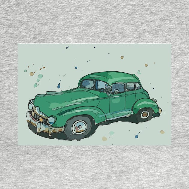 Artistic Illustration of Hudson Automobile by WelshDesigns